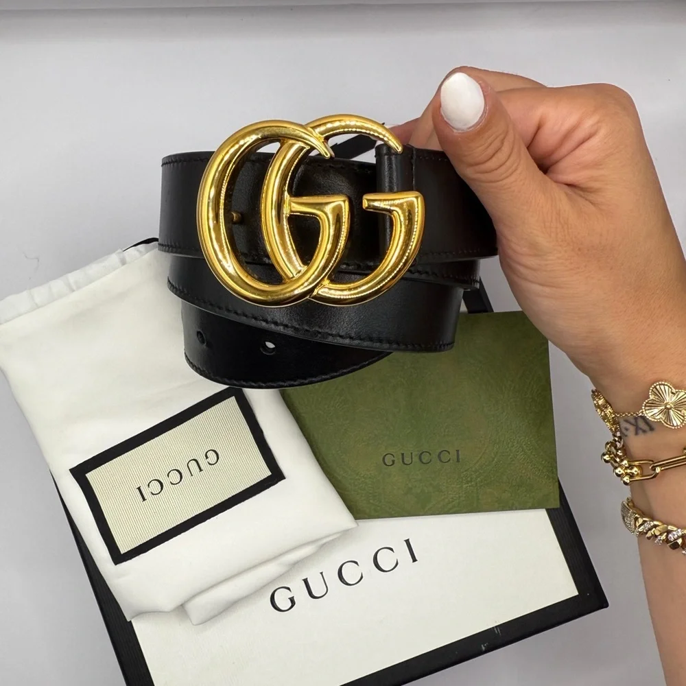 GUCCI Marmont Leather BELT - Picture 3 of 4